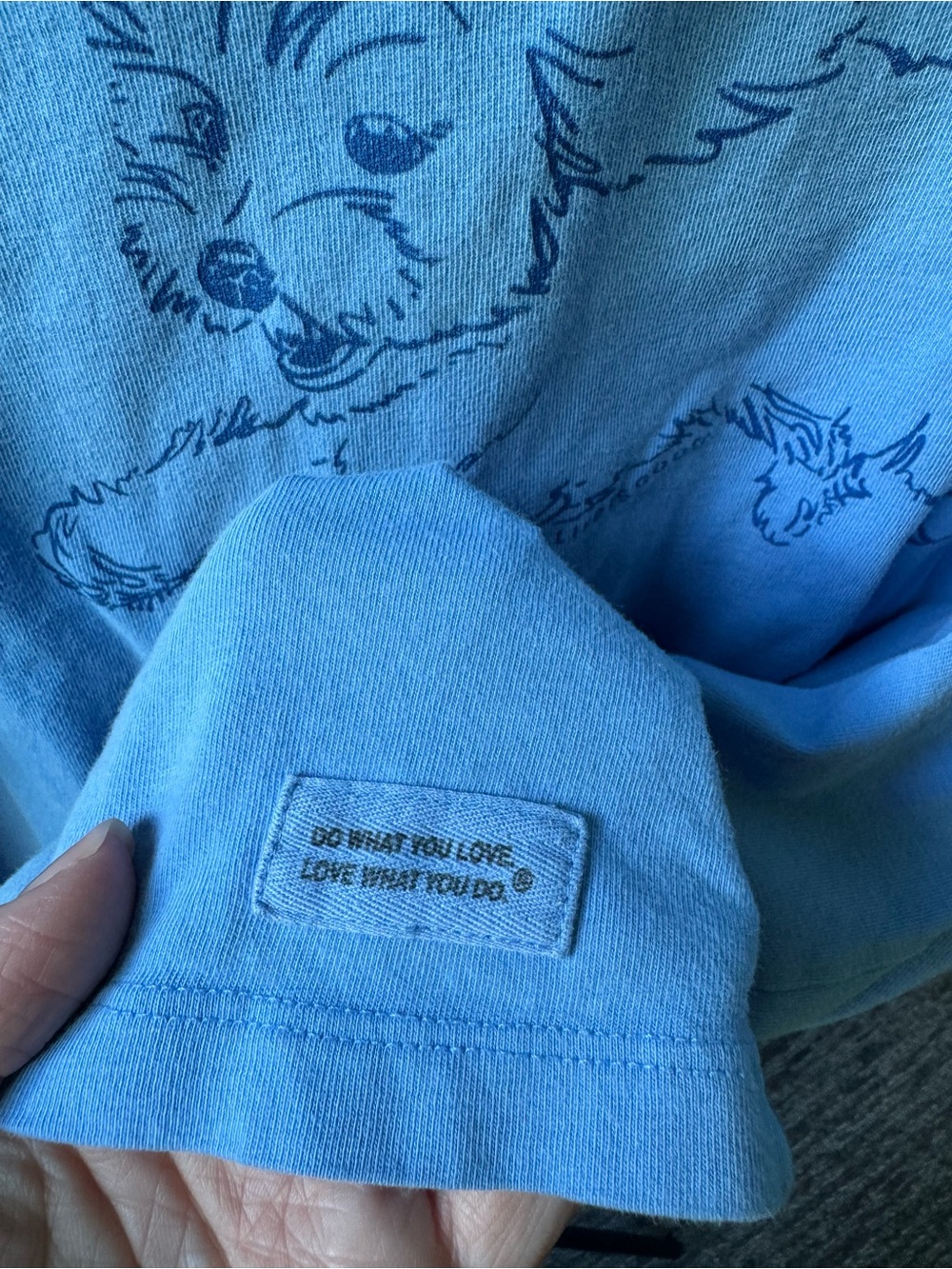 Life Is Good Women’s Flying Doodle Short Sleeve Crusher Tee Blue Size XXL - Picture 5 of 9